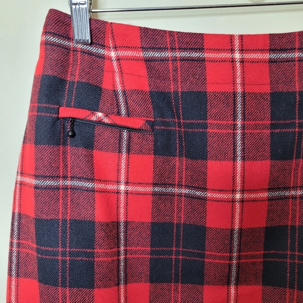 Pendleton Wool Plaid Skirt Size 12 - Picture 3 of 7